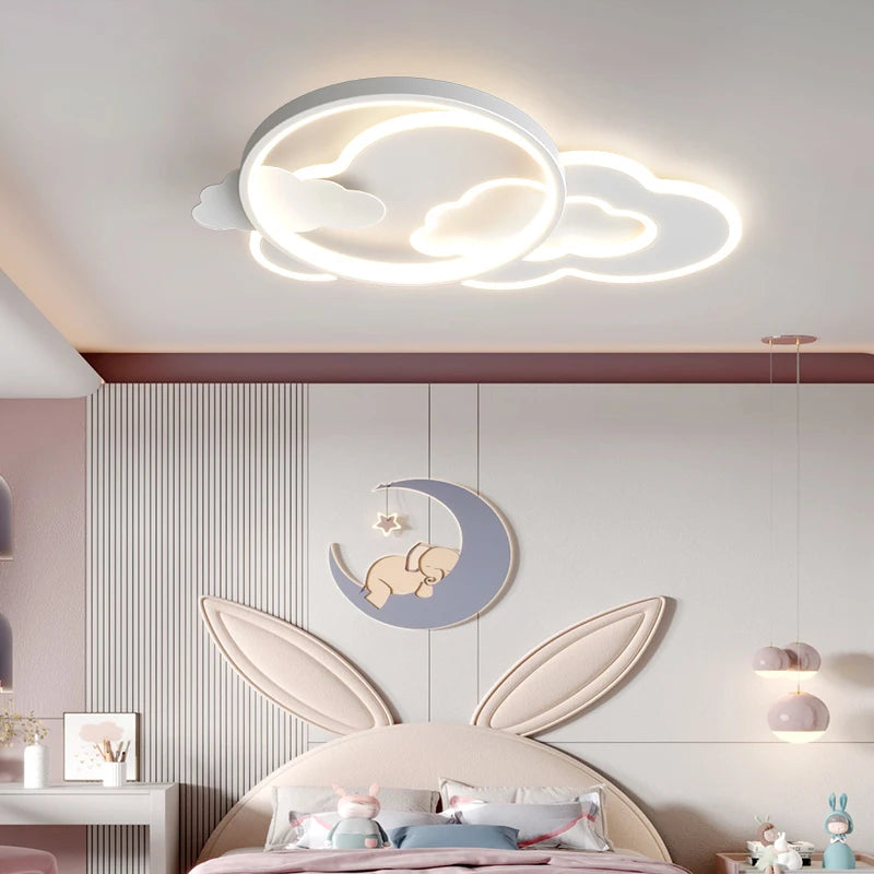 plafonnier led nuage moderne pour chambre d enfants décorative