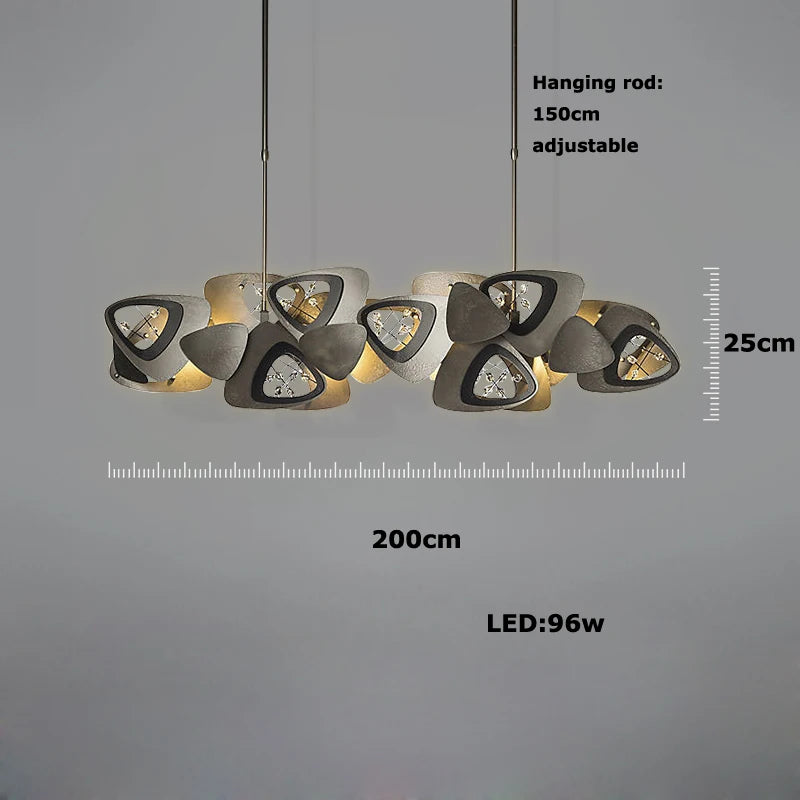 lustre en cristal design tendance éclairage moderne à led