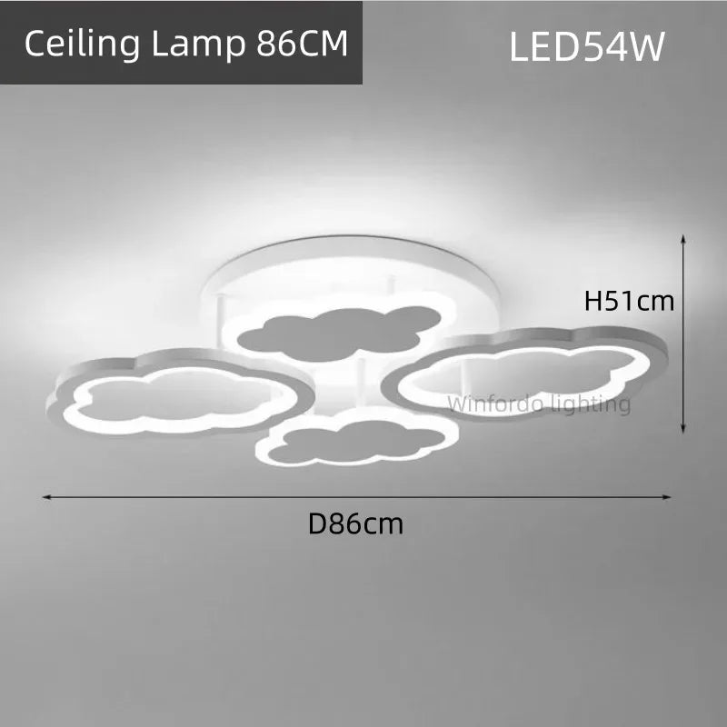 lustre led moderne créatif pour chambre enfant et salon intérieur