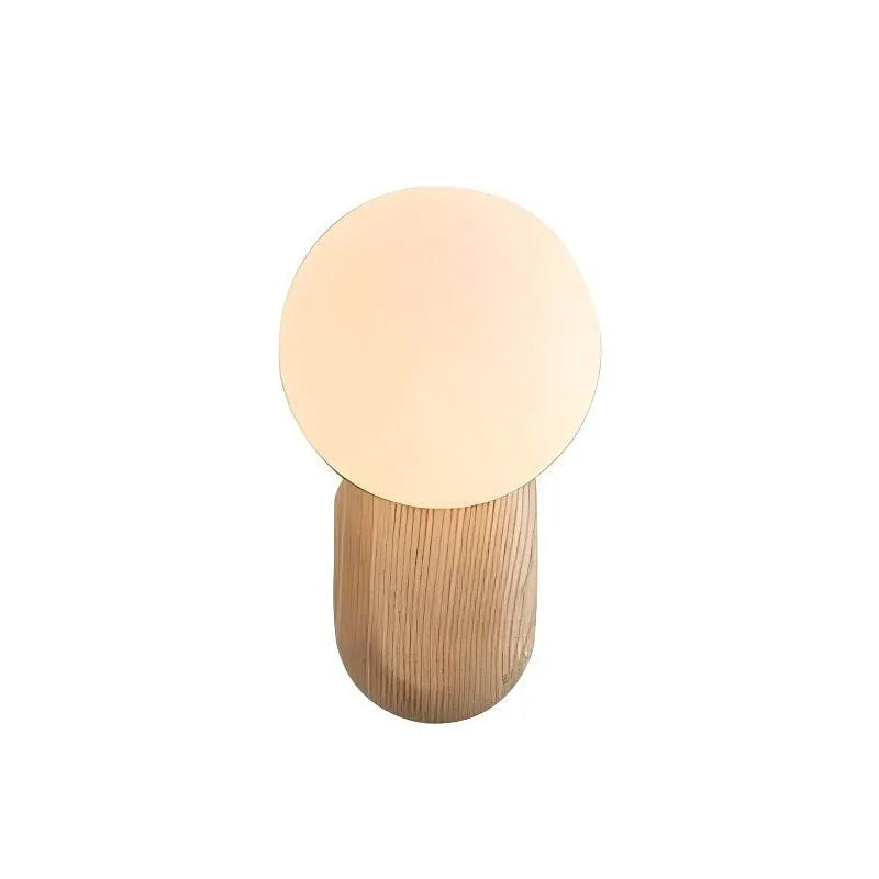 Spherical Glass Walnut Wood, Modern Wabi-Sabi Minimalist Style, Wall Sconce Light for Living Room, Dining Room, Bedroom, Study