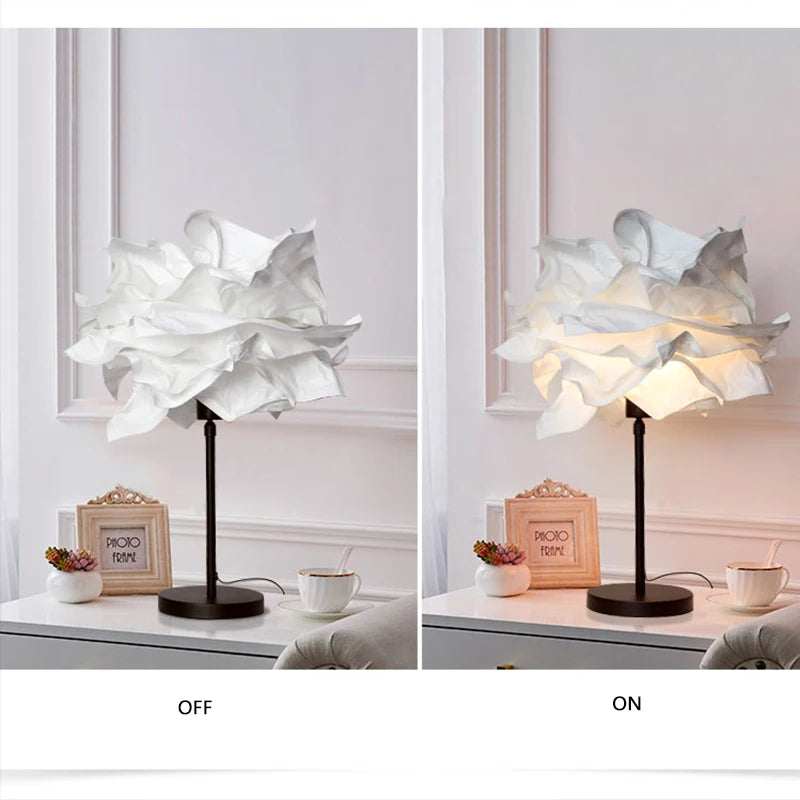 lampadaire créatif en papier avec poteau rétractable pour hôtel