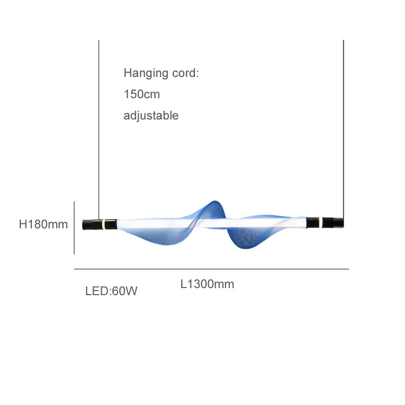 lustre artistique à led design moderne éclairage suspendu décoratif