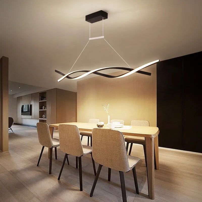 suspension moderne à led pour décoration intérieure élégante