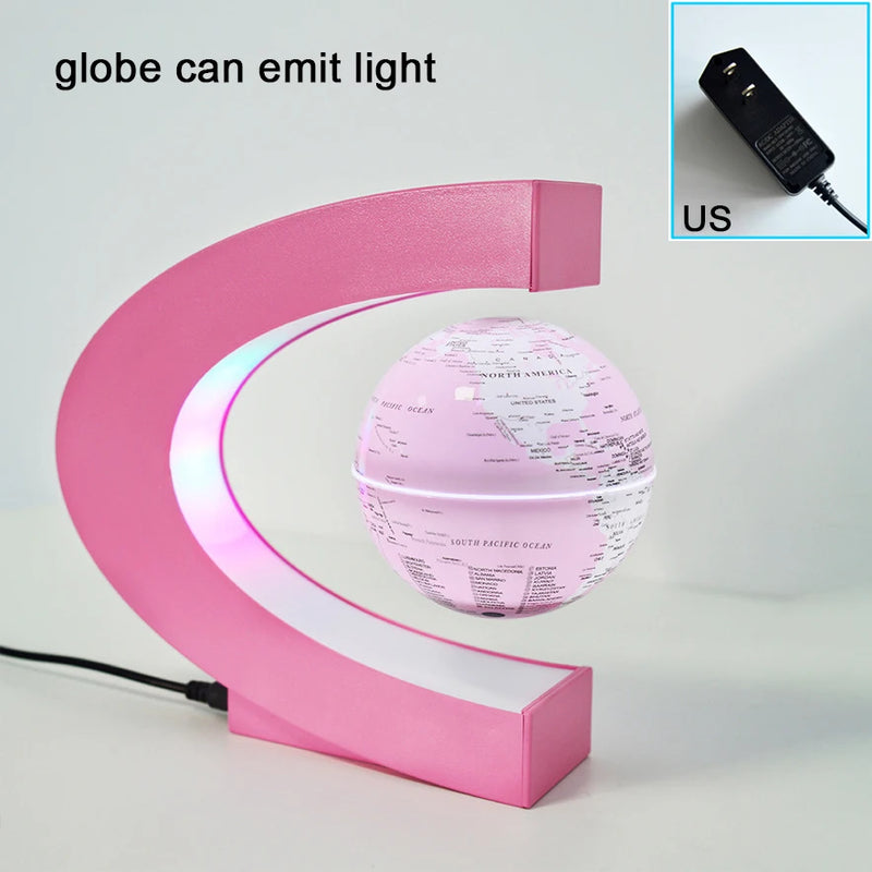 globe de lévitation magnétique 3d avec autorotation lumineuse