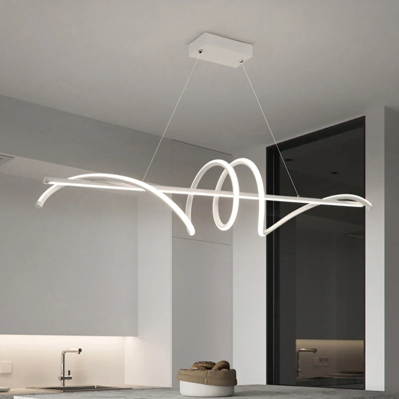 suspension moderne en led pour décoration intérieure élégante