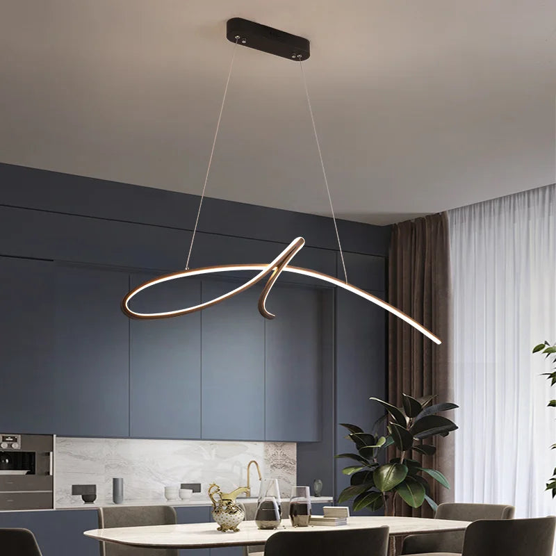 lustre moderne suspendu pour un éclairage intérieur élégant