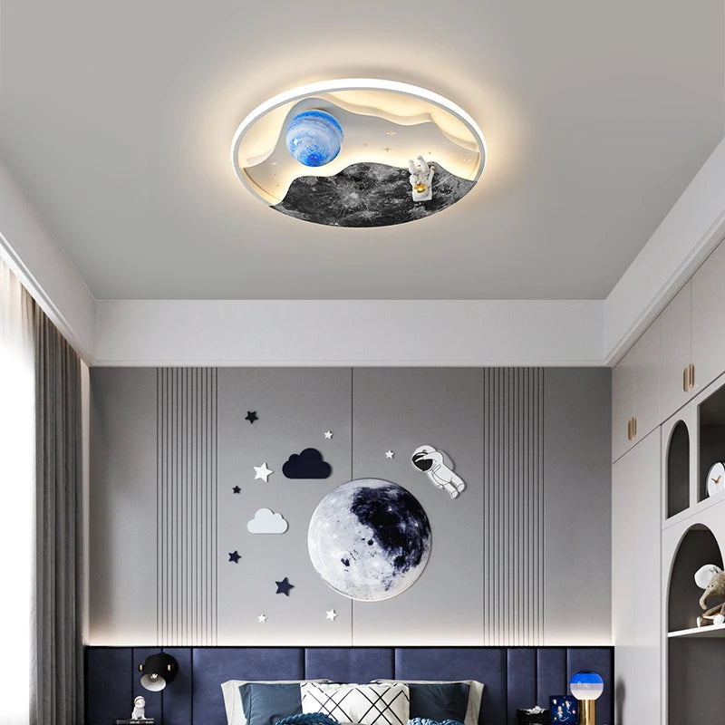 lustre astronaute créatif pour décoration intérieure lumineuse