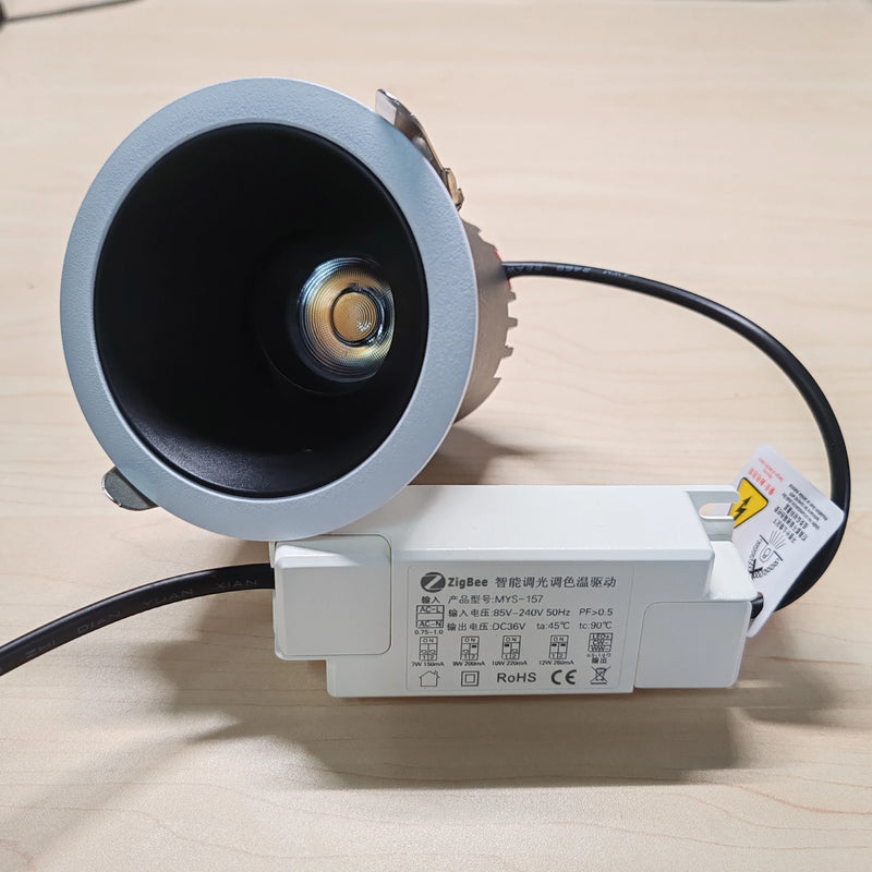 spot led cob zigbee intensité variable en aluminium