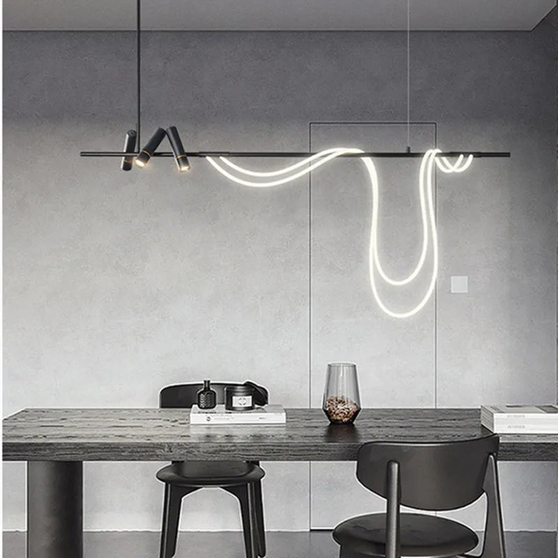 lustre led moderne design lampes suspendues décor éclairage