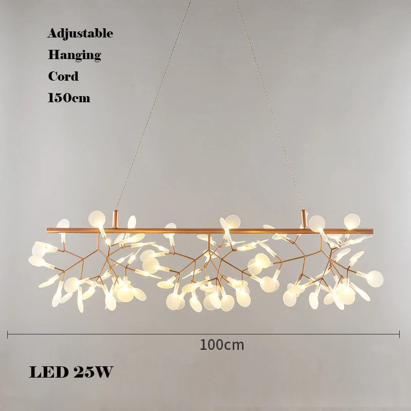 lustre LED créatif en acier inoxydable et acrylique pour décoration intérieure