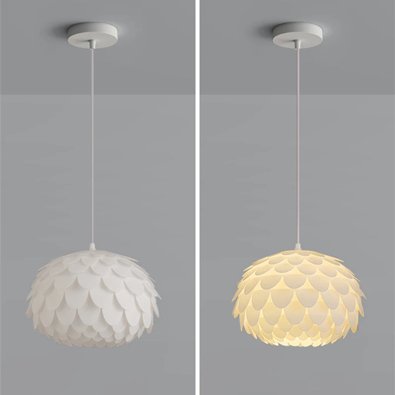 lustre nordique en pvc minimaliste pour décoration de meubles