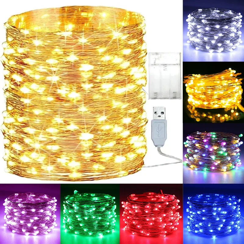 guirlande lumineuse led usb étanche pour fêtes et événements festifs