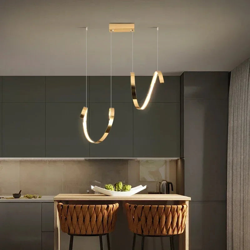 lustre led suspendu design moderne décoratif de luxe irrégulier