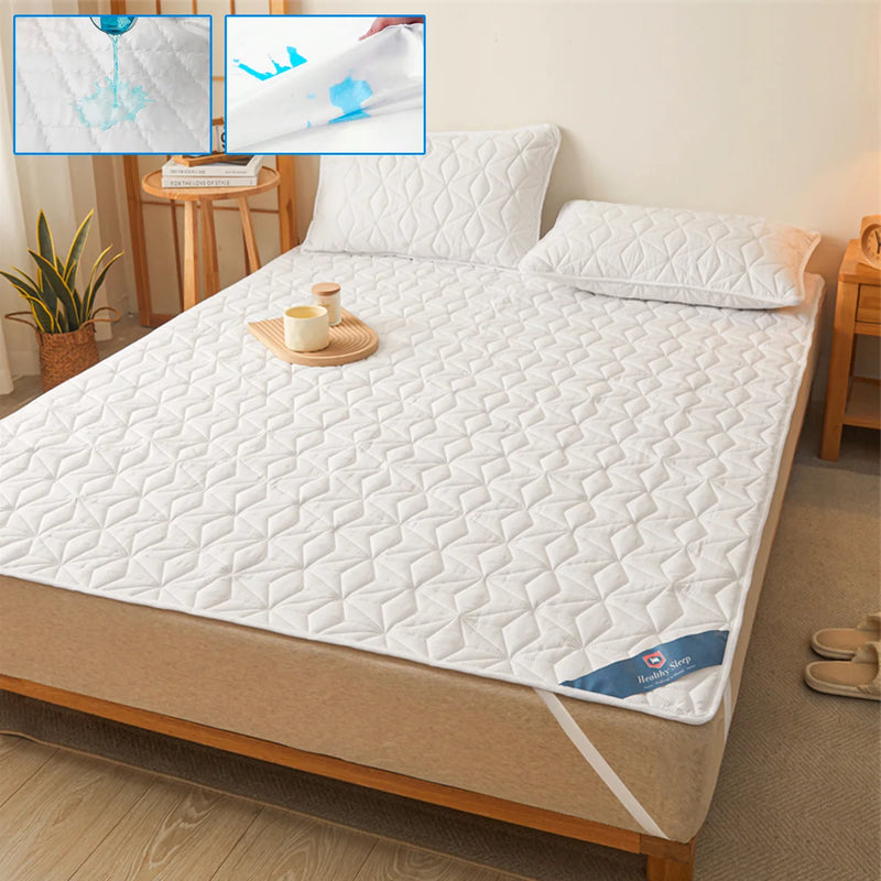 protège-matelas imperméable et silencieux avec sangles élastiques