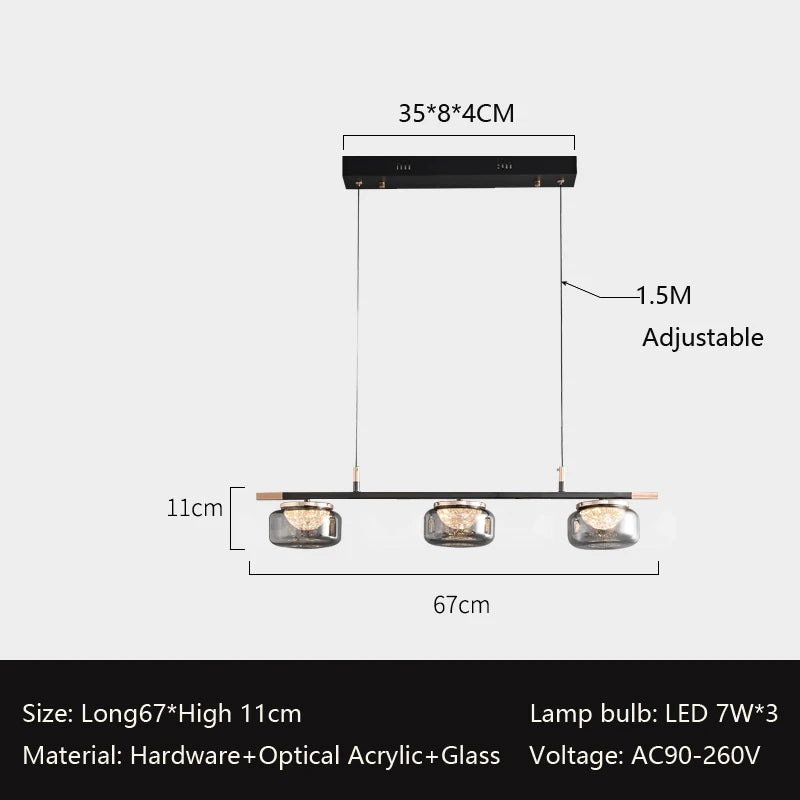 lustre minimaliste italien haut de gamme pour éclairage moderne