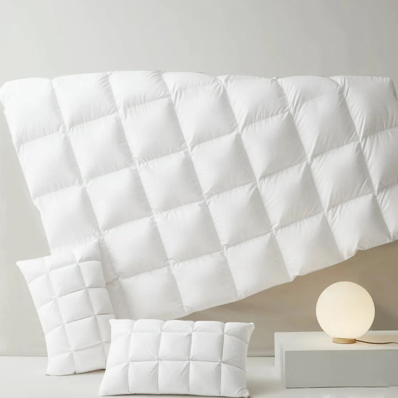 oreiller luxe en duvet d'oie pour un sommeil confortable