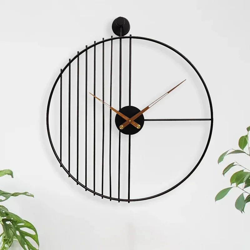 horloge murale moderne et silencieuse pour décoration intérieure