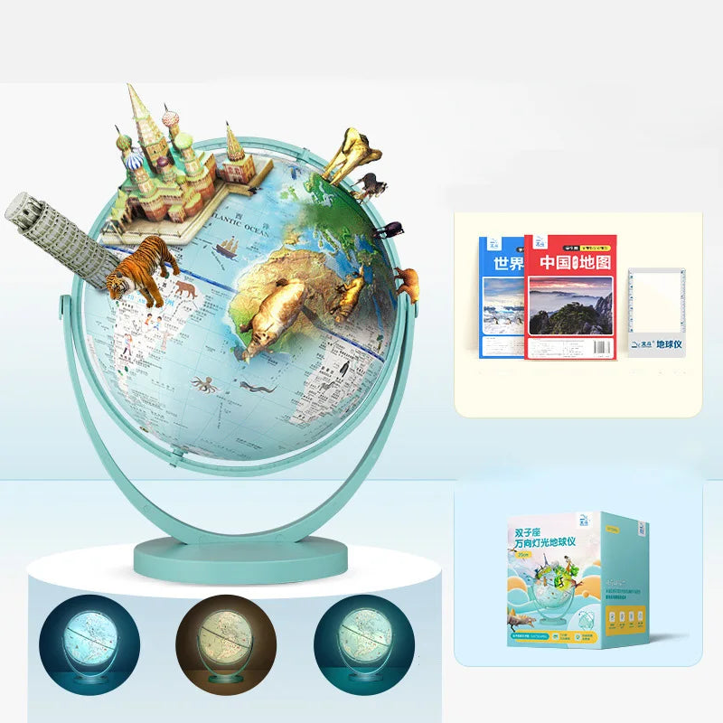 lampe de bureau globe gemini décorative et éducative pour étudiants