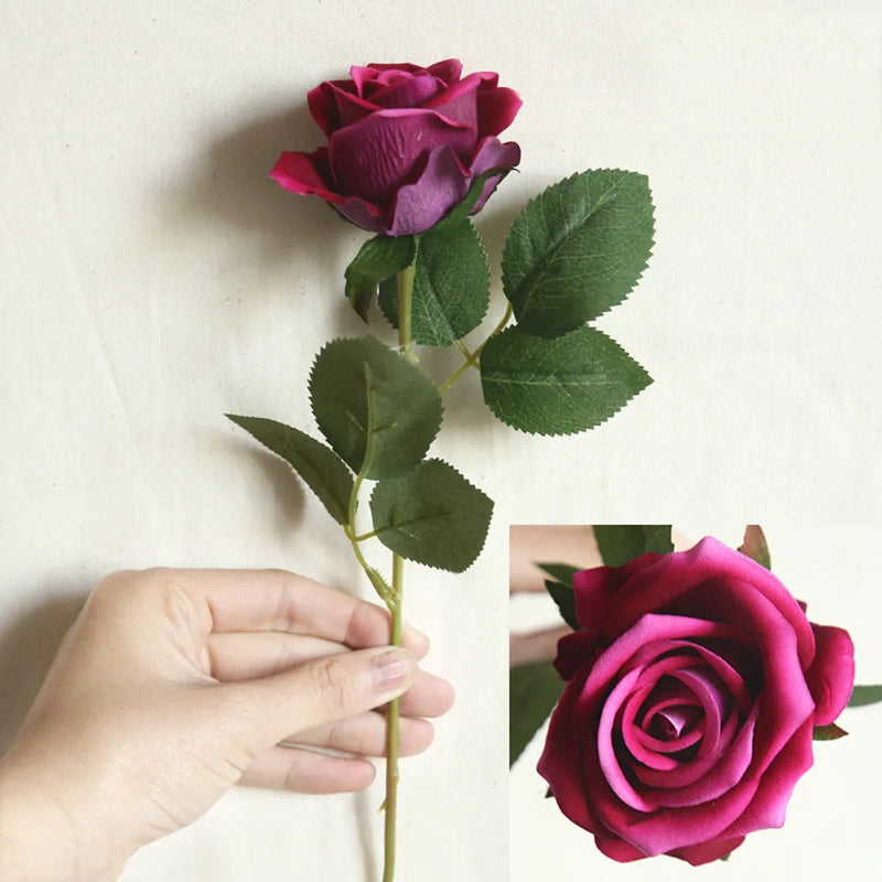 fleur artificielle en flanelle pour décoration intérieure et mariage