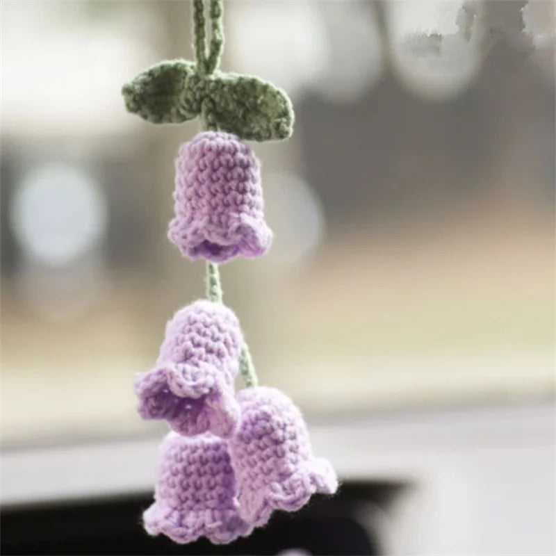 crochet suspendu créatif pour décoration de voiture plante en pot