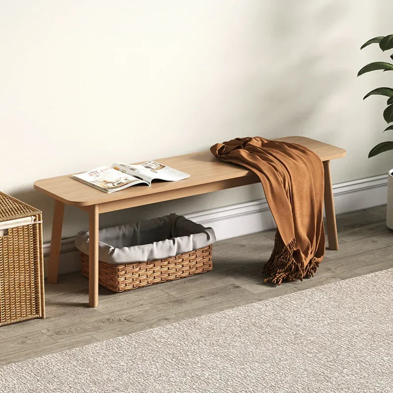 tabouret en noyer pour salle à manger et cabine d'essayage style chinois