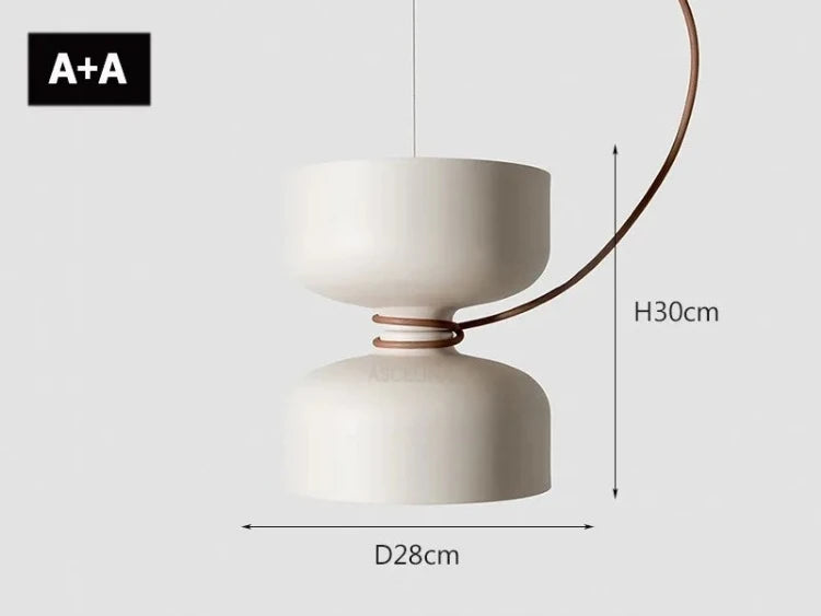 suspension nordique moderne à led pour décoration intérieure créative