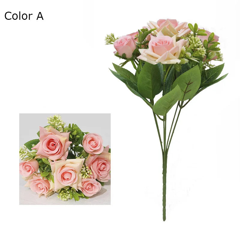 bouquet de fleurs artificielles pour décoration et cadeau