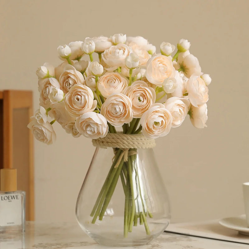 bouquet de fleurs artificielles pour mariage et décoration