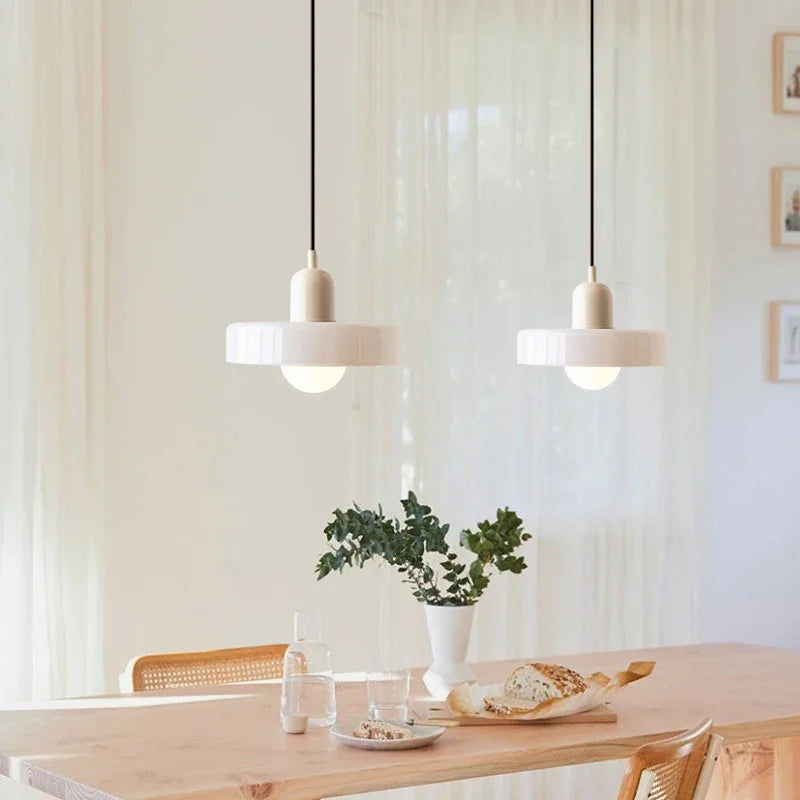 lampe suspendue nordique en verre bonbon pour intérieur décoratif
