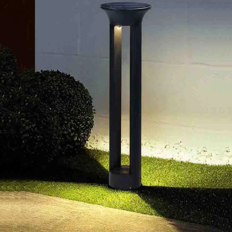 lampe solaire d'extérieur en aluminium pour éclairage de jardin