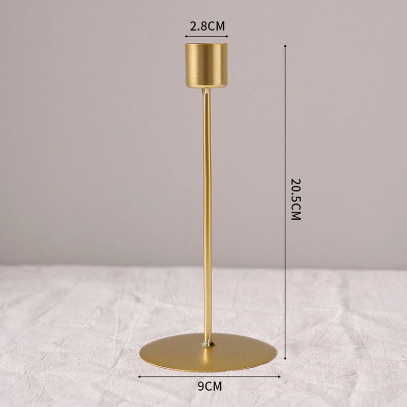 bougeoir rétro en métal créatif pour décoration de fête et mariage