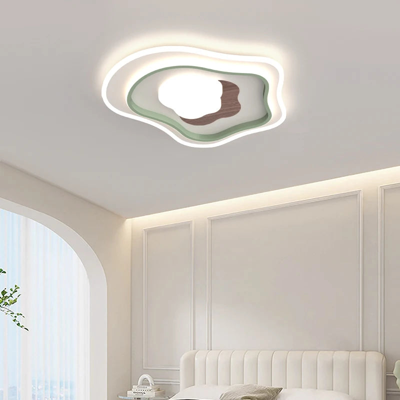 lustre nordique en bois pour éclairage intérieur lampara techo