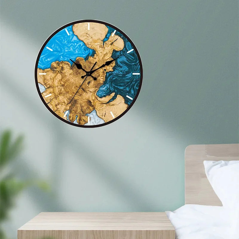 horloge murale acrylique silencieuse pour décoration intérieure moderne