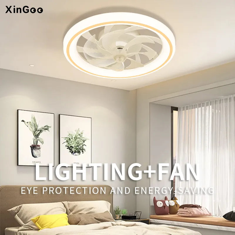 Ventilateur de plafond intelligent avec lumières