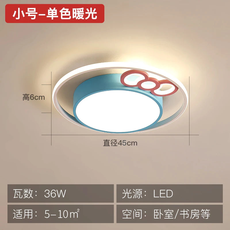 plafonnier led rond pour enfants protection des yeux éclairage doux