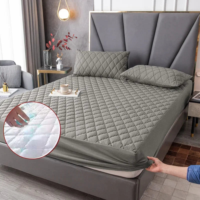 protege matelas imperméable antidérapant pour lit simple double queen king