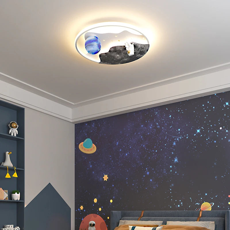 lustre astronaute créatif pour décoration intérieure lumineuse