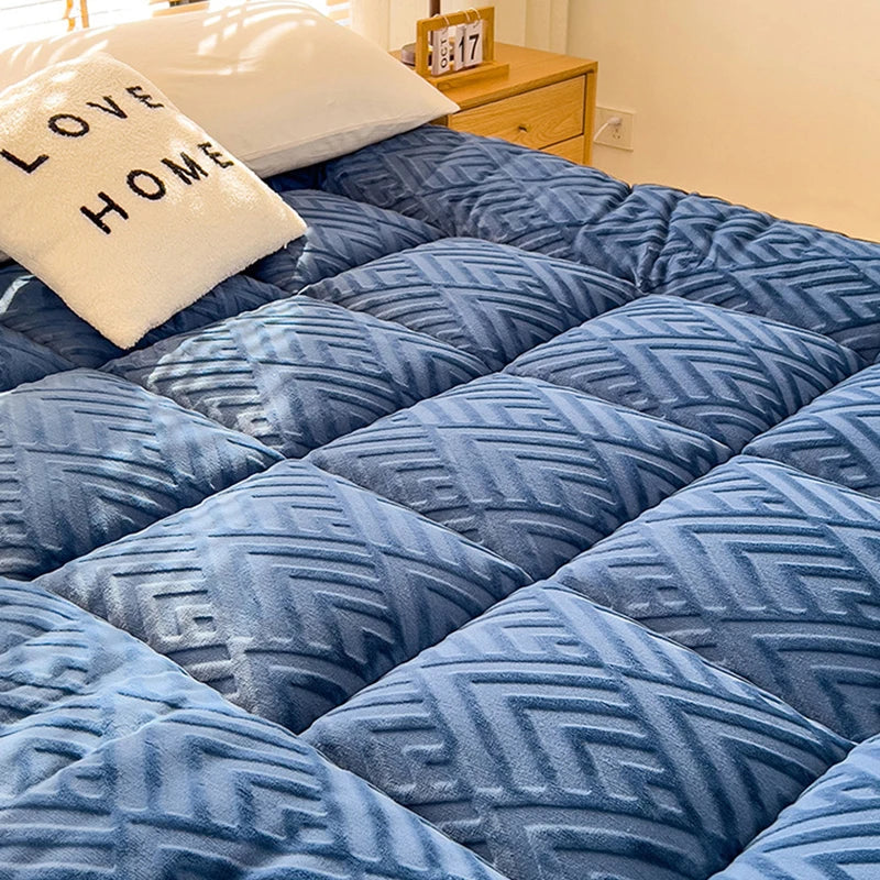 matelas en velours dagneau épais pour dortoir ou lit double