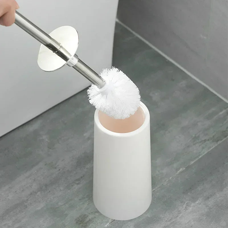 brosse de toilette créative avec support pour salle de bain