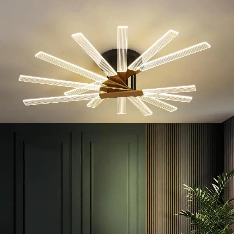 plafonnier led design en acrylique pour intérieur élégant