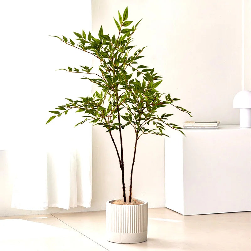 ficus artificiel grande branche pour décoration intérieure et extérieure