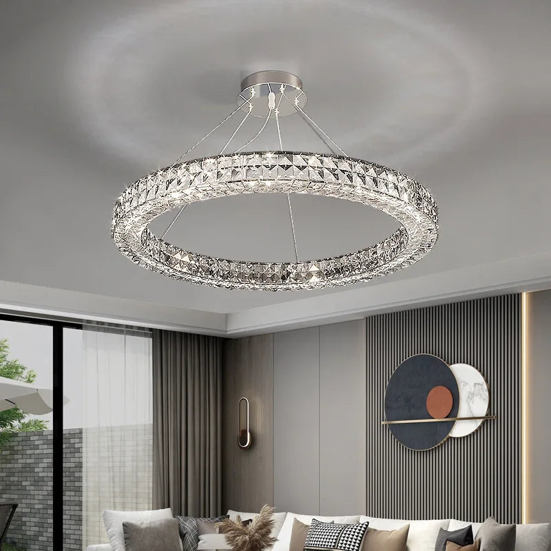 lustre suspendu en cristal design luxe nouvelle collection