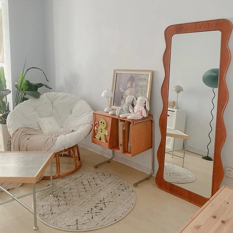 miroir de courtoisie en bois luxe pour décoration intérieure