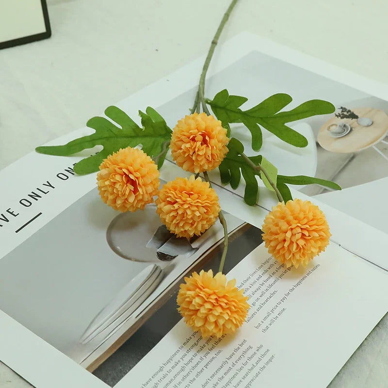 branche de chrysanthème artificielle pour décoration florale élégante