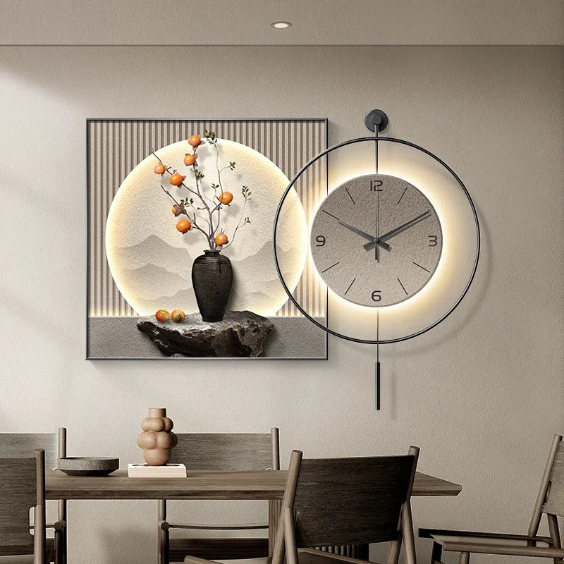 horloge murale au design unique et esthétique pour décoration moderne