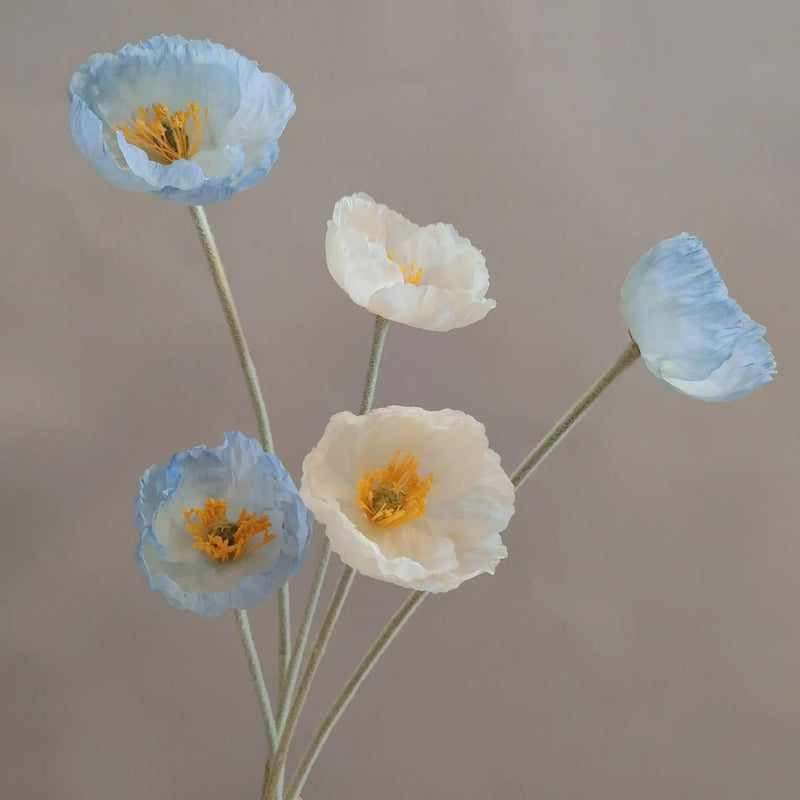 branche de fleurs artificielles pavot pour décoration et bricolage