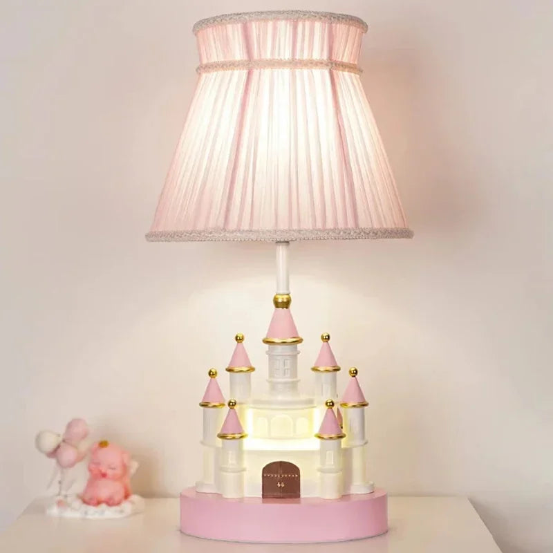 lampe de table moderne château princesse pour chambre enfant