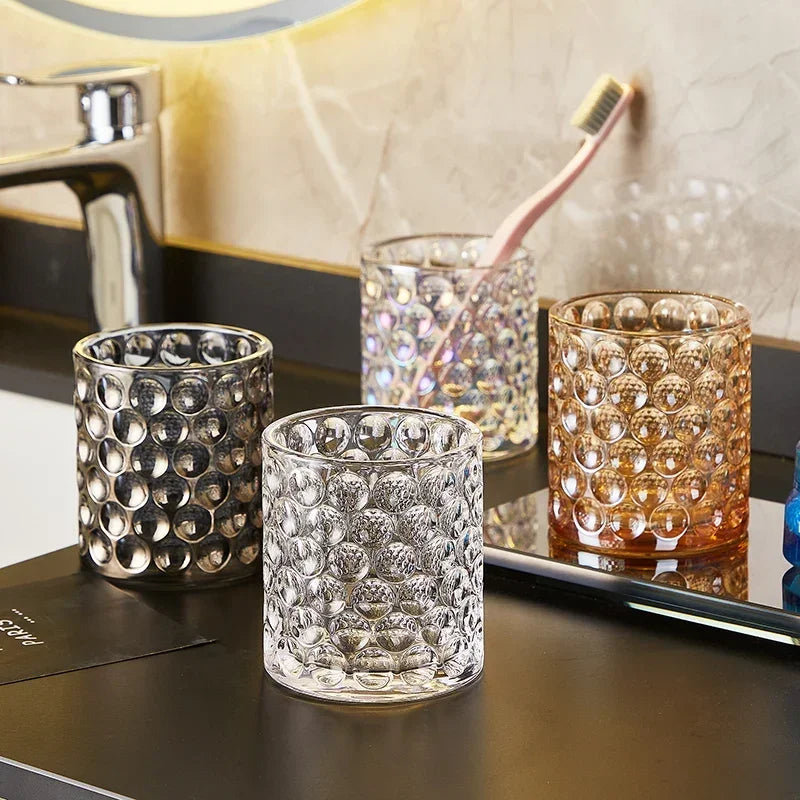 tasse en verre pour bain de bouche accessoires de salle de bain