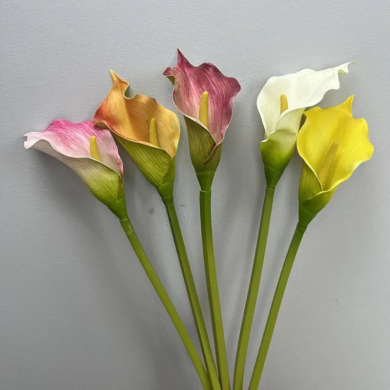 lot de 4 lys calla artificiels pour décoration de mariage