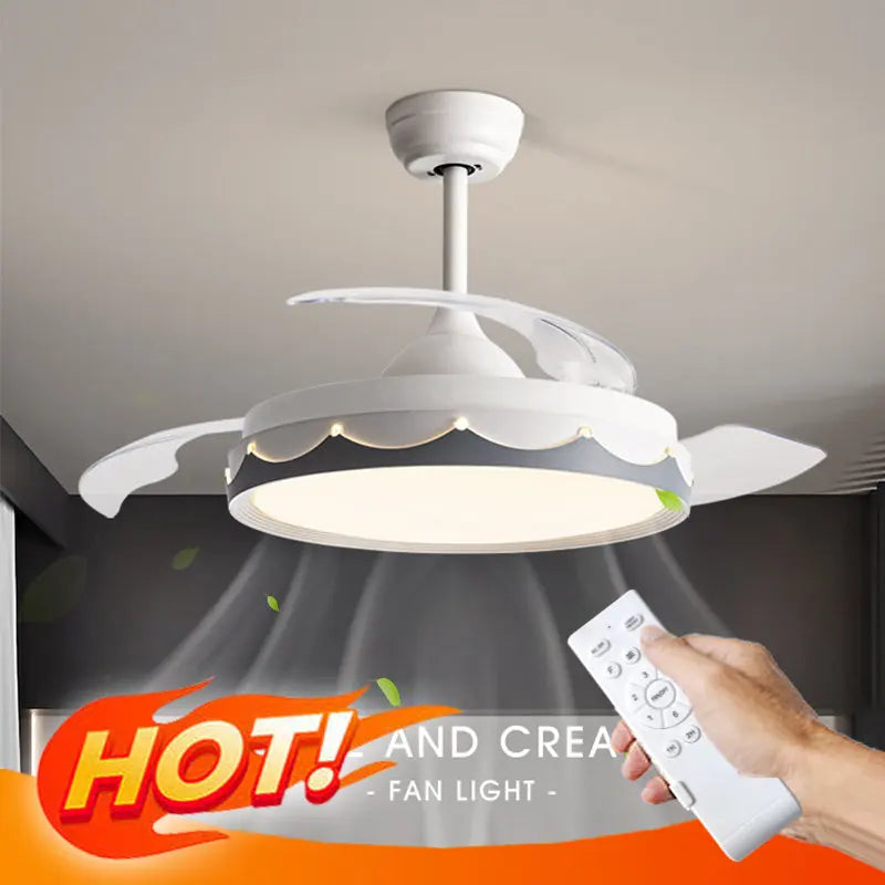 ventilateurs de plafond modernes avec éclairage télécommande design élégant